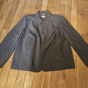 Talbots Blazer 98% Wool Blazer Green Size 22W